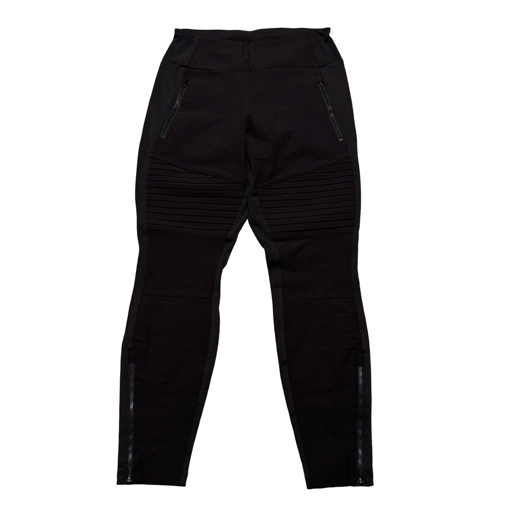 Athleta Women's Headlands Hybrid Moto Tight Pants Black Size 8P - 25 x 26